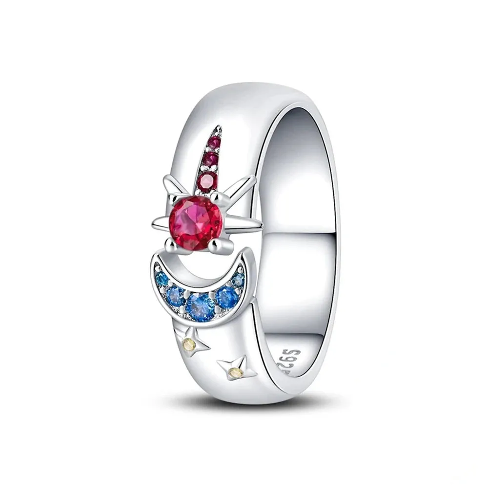 Fine Rainbow Gem Band Ring