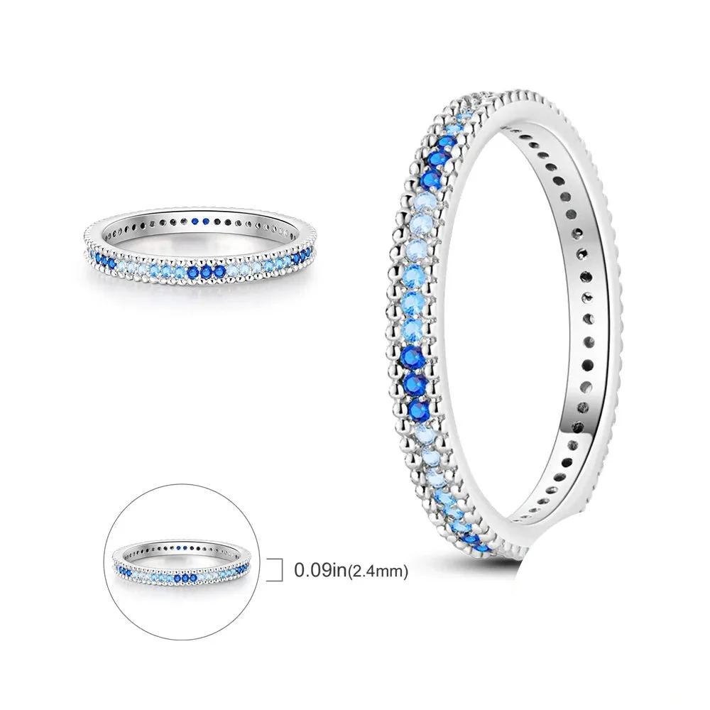 Fine Rainbow Gem Band Ring