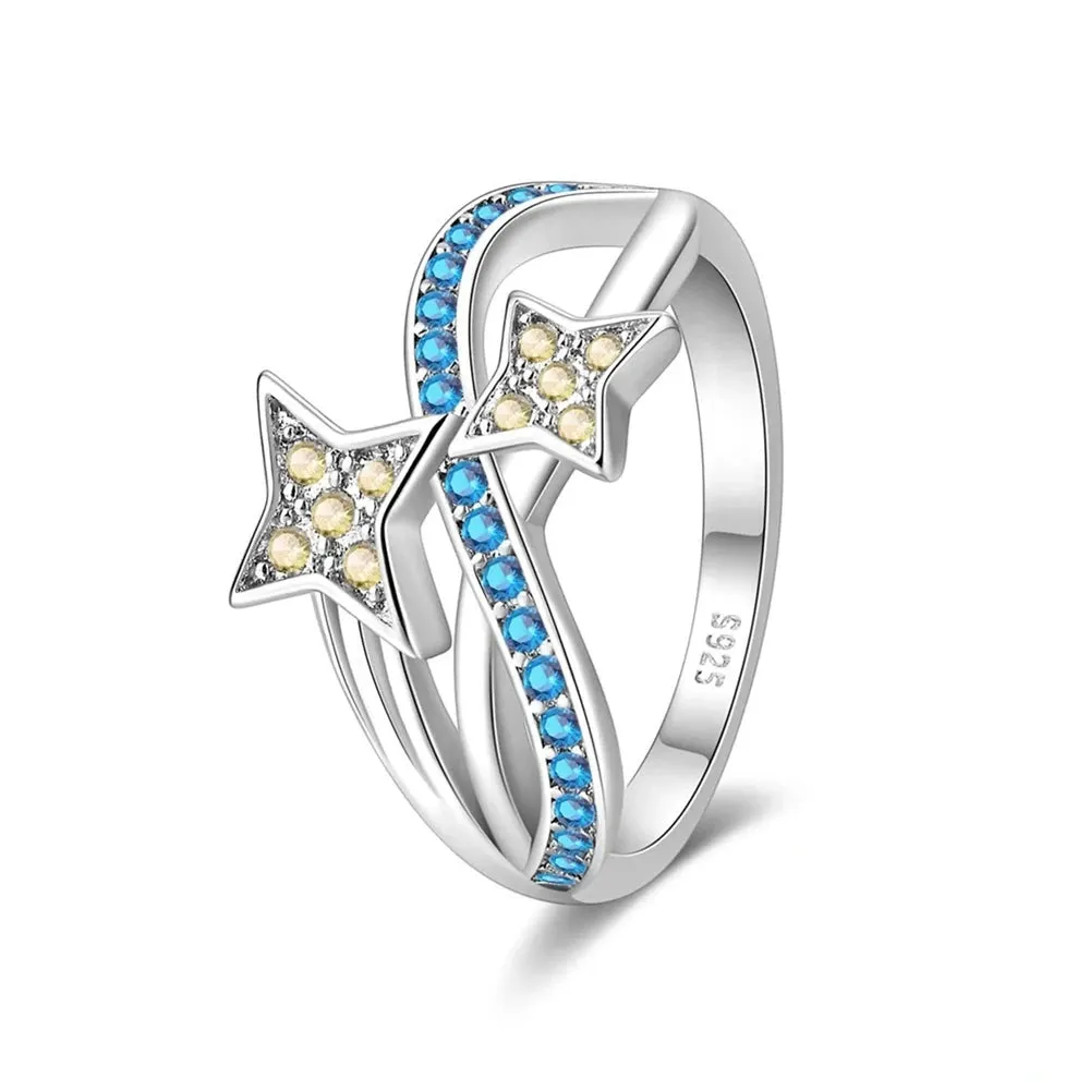 Fine Rainbow Gem Band Ring
