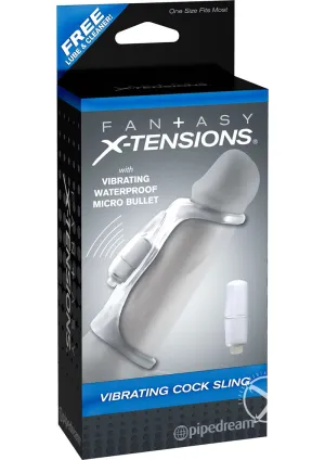 Fx Vibrating Cock Sling Clear
