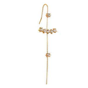 Gold Plated stone Earcuff