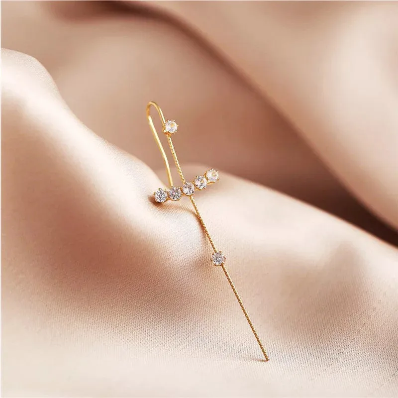 Gold Plated stone Earcuff