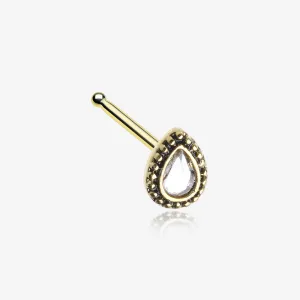 Golden Chakra Sparkle Nose Stud Ring