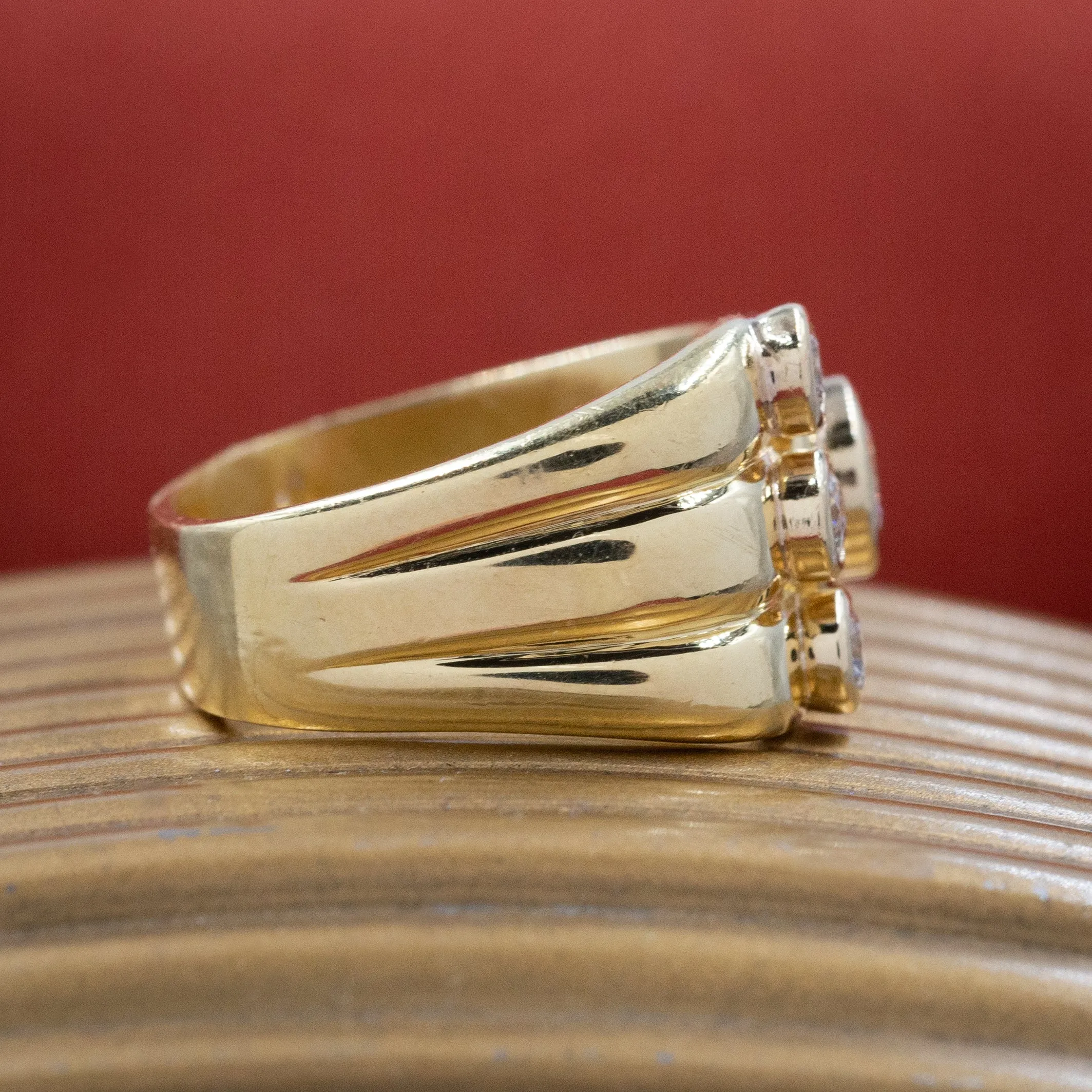 Handmade Diamond Ring c. 1980s