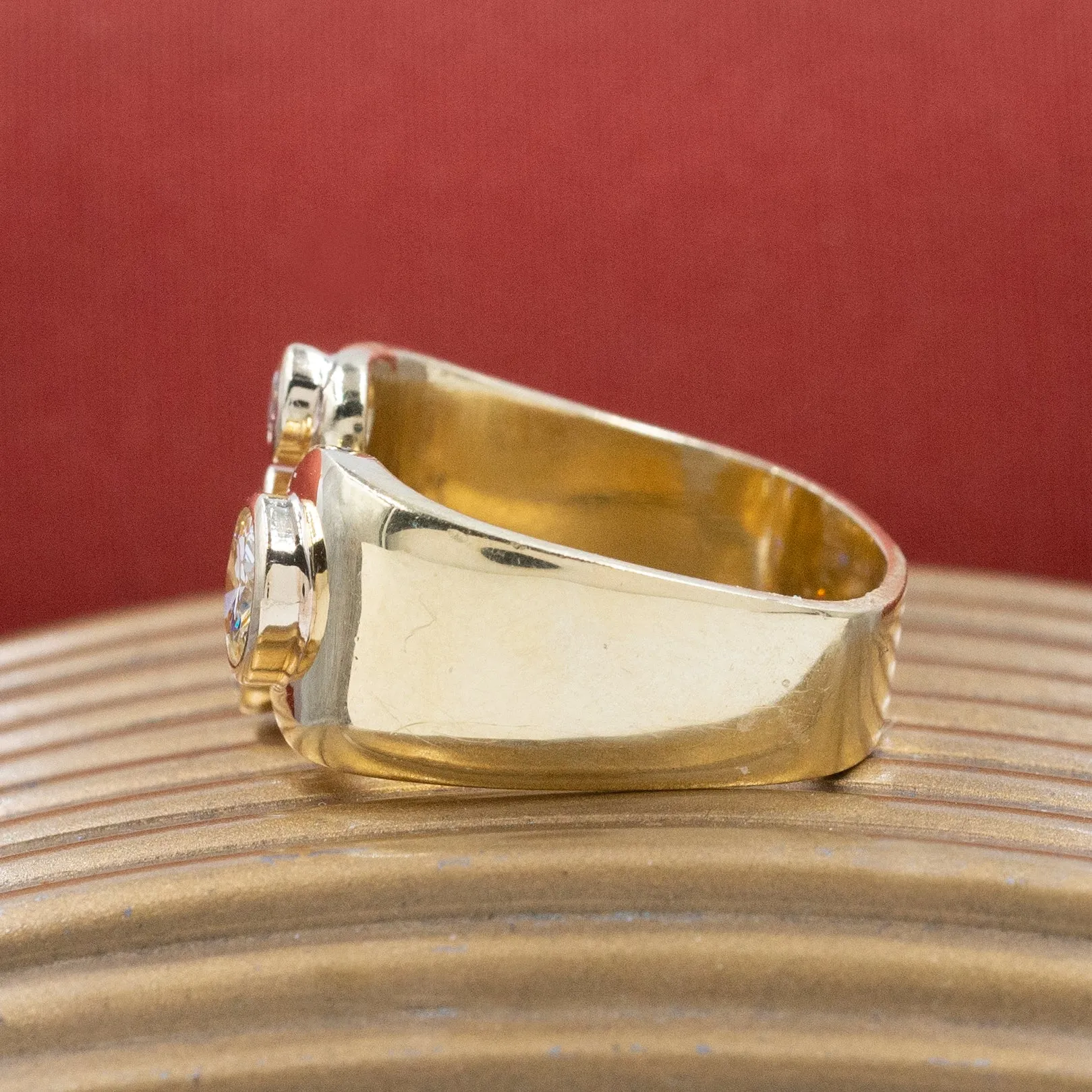 Handmade Diamond Ring c. 1980s