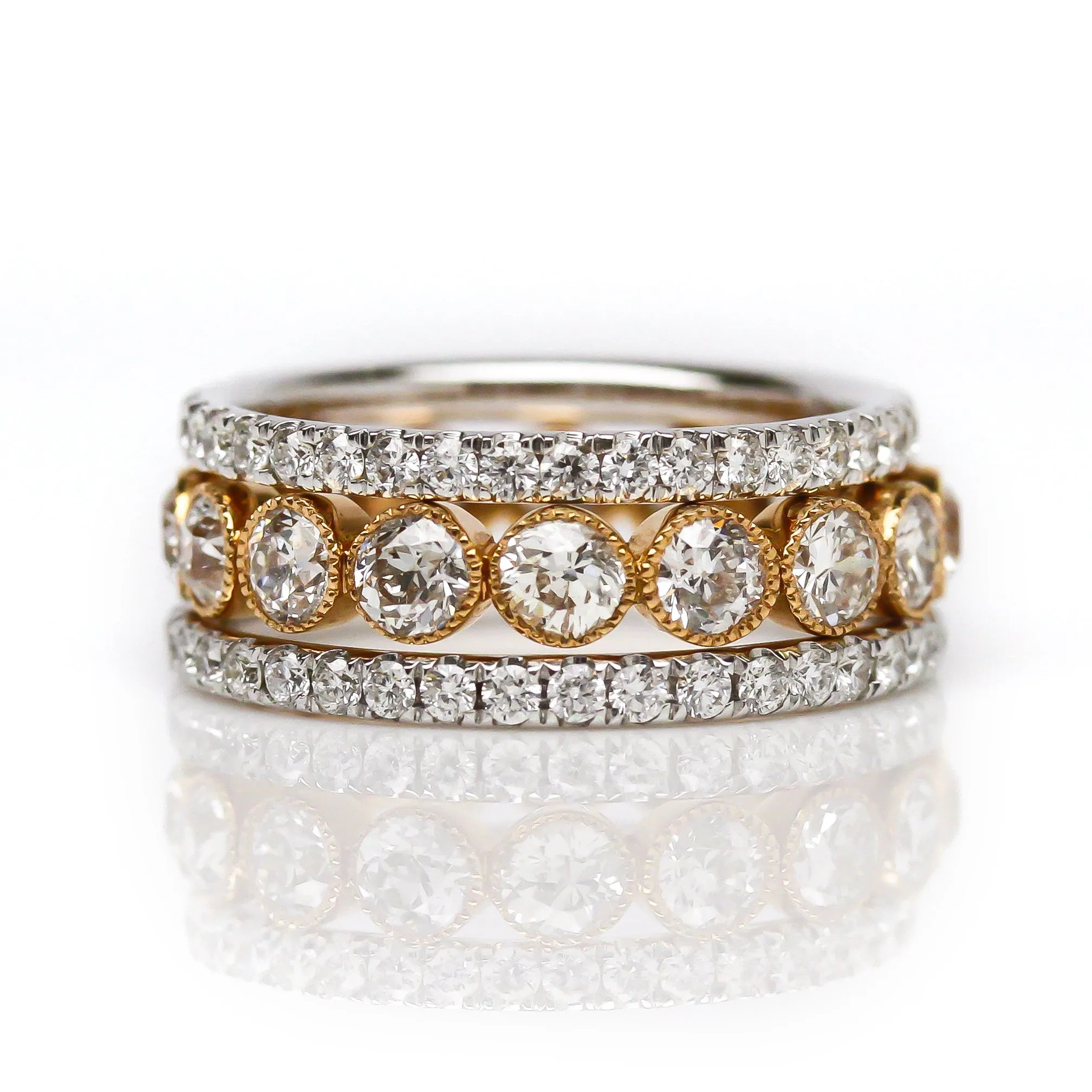 'India St.' Ring Stack