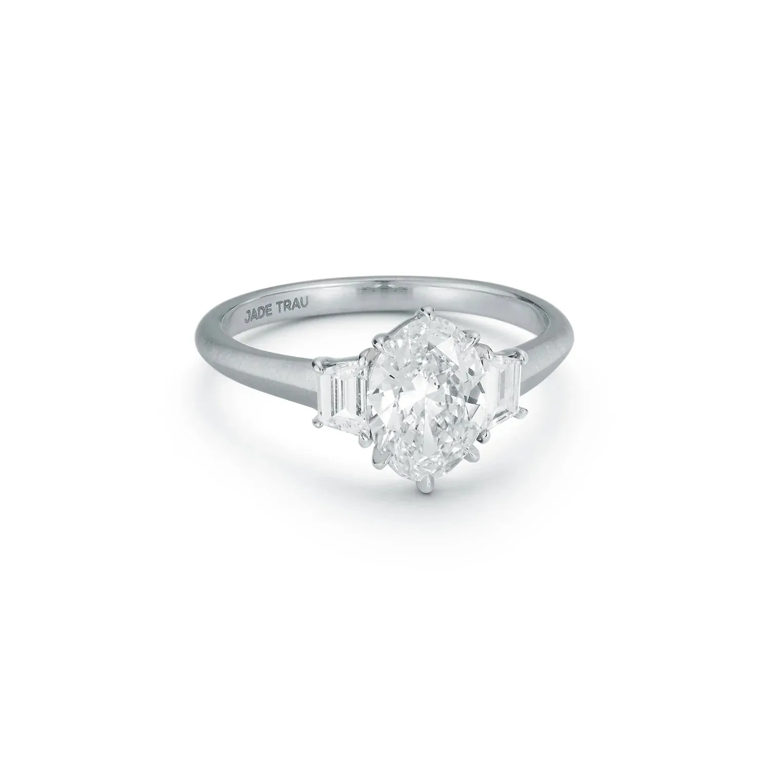 Jade Trau Jenny Three Stone Ring - Semi Mount