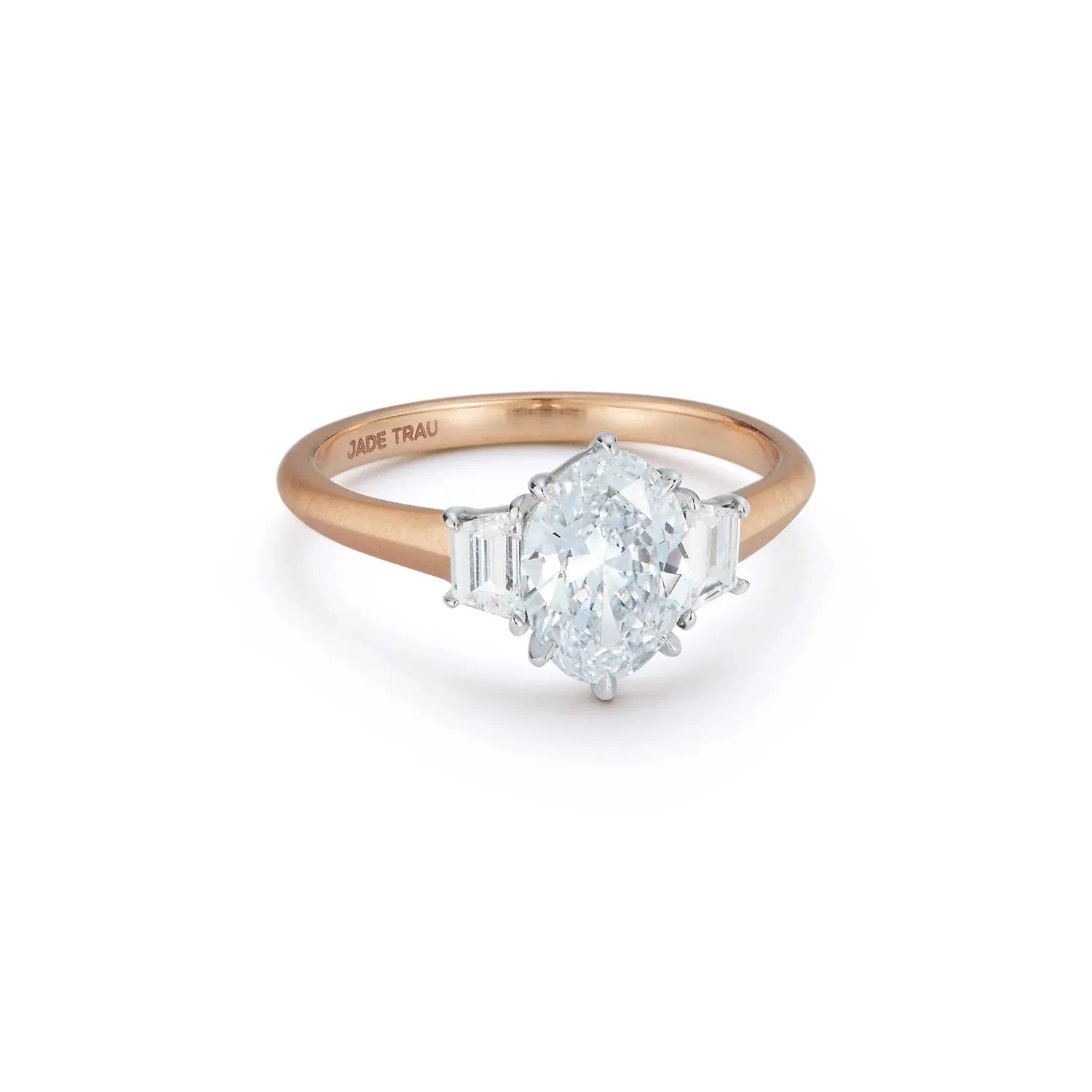 Jade Trau Jenny Three Stone Ring - Semi Mount
