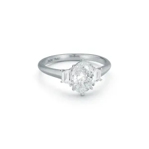 Jade Trau Jenny Three Stone Ring - Semi Mount