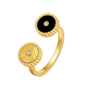 Kanz / Ring Black Gold
