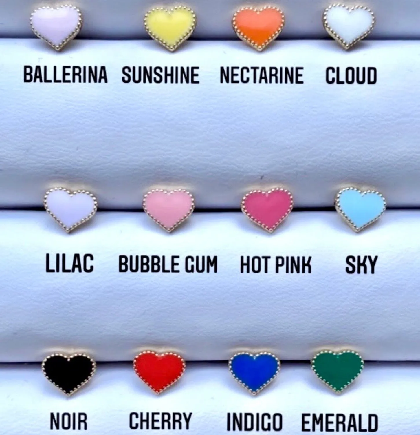 Kids Enamel Heart Ring