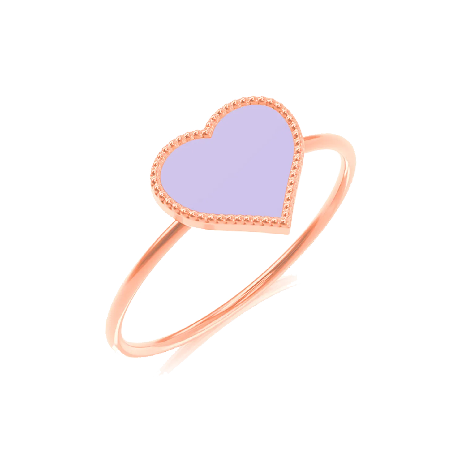 Kids Enamel Heart Ring