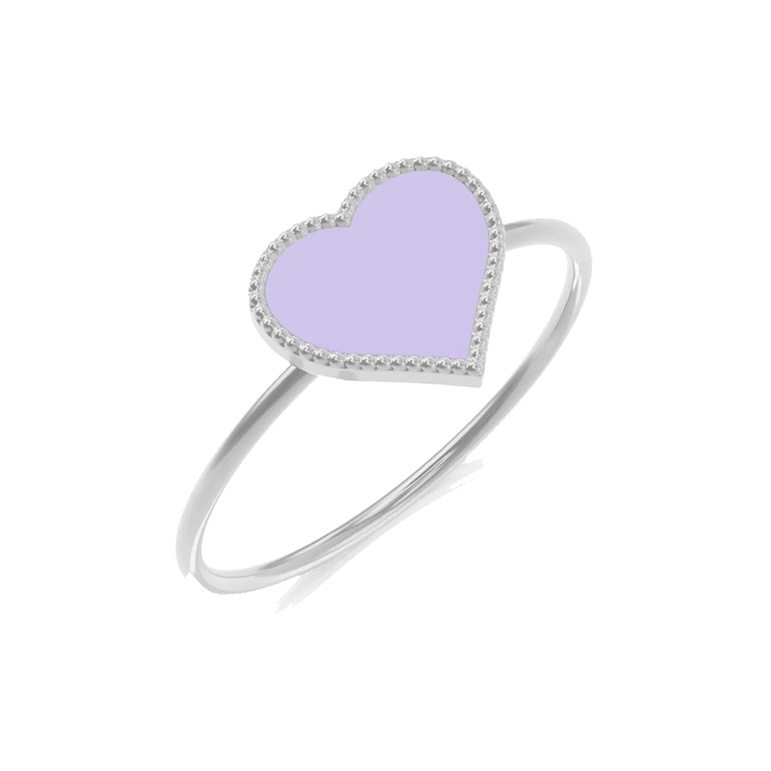 Kids Enamel Heart Ring
