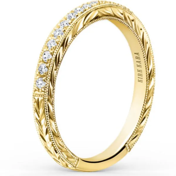Kirk Kara "Carmella" Hand Engraved Diamond Wedding Band