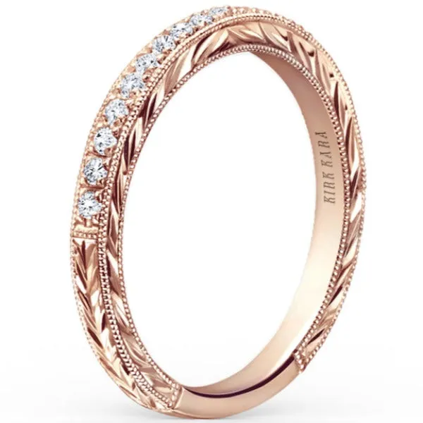 Kirk Kara "Carmella" Hand Engraved Diamond Wedding Band