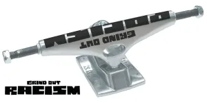 Krux Skateboard Trucks K5 Grind Out Racism DLK Std Silver - 8.0"