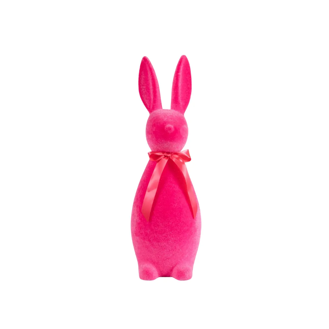 Large Flocked Bunny