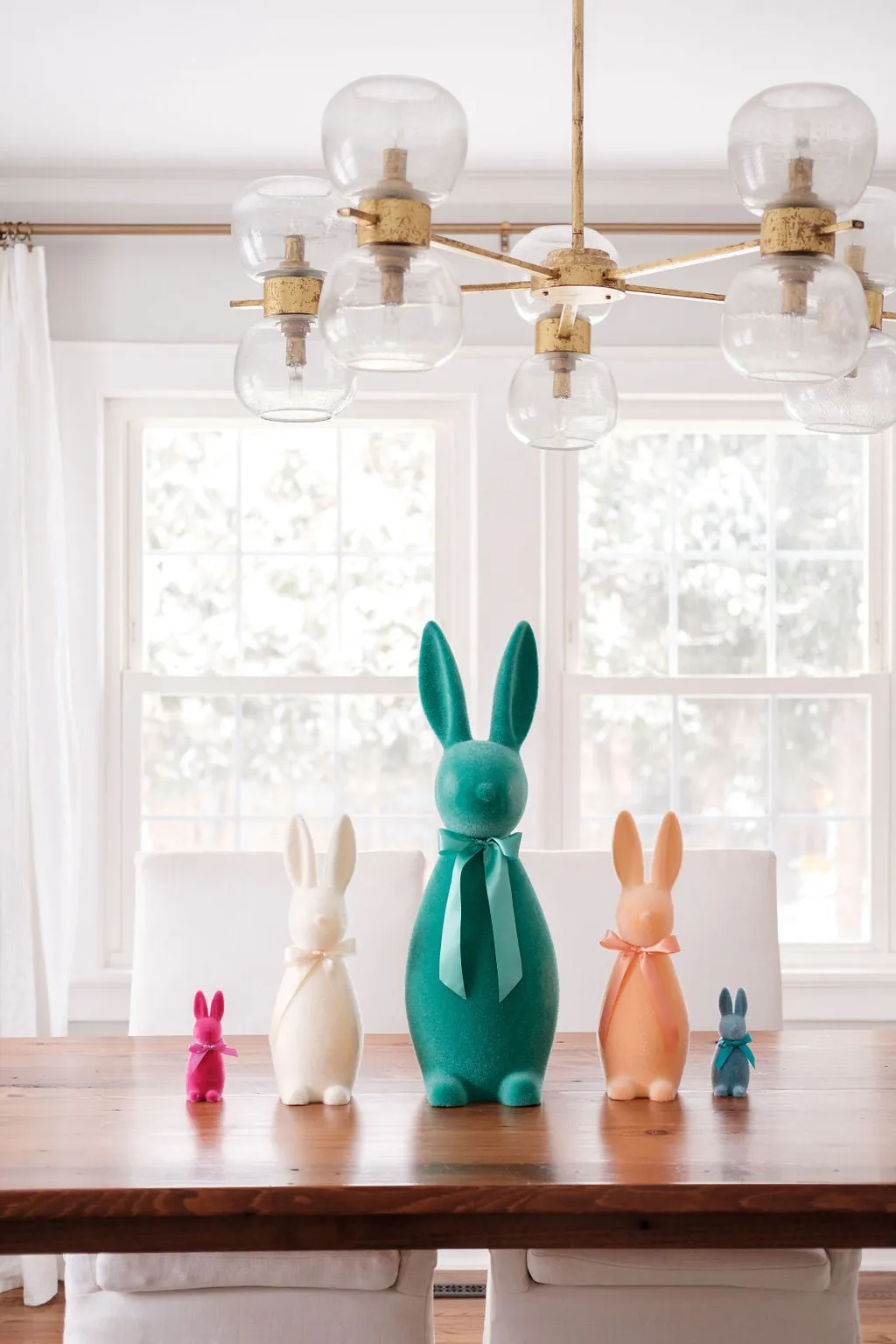 Large Flocked Bunny
