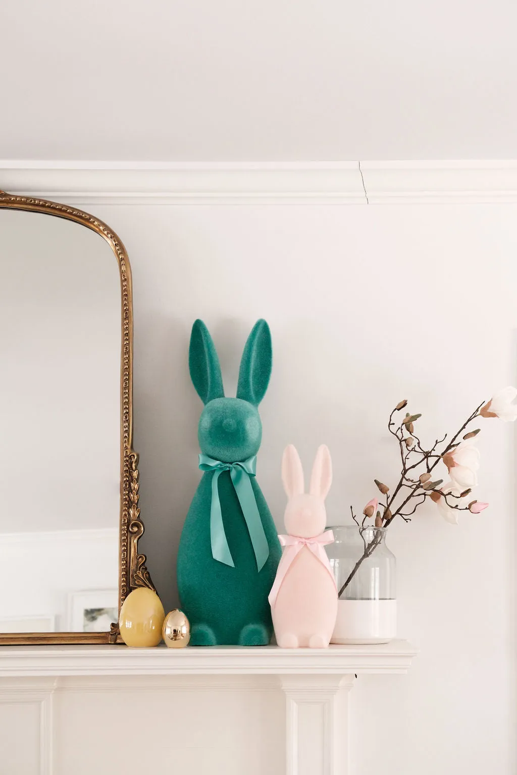 Large Flocked Bunny