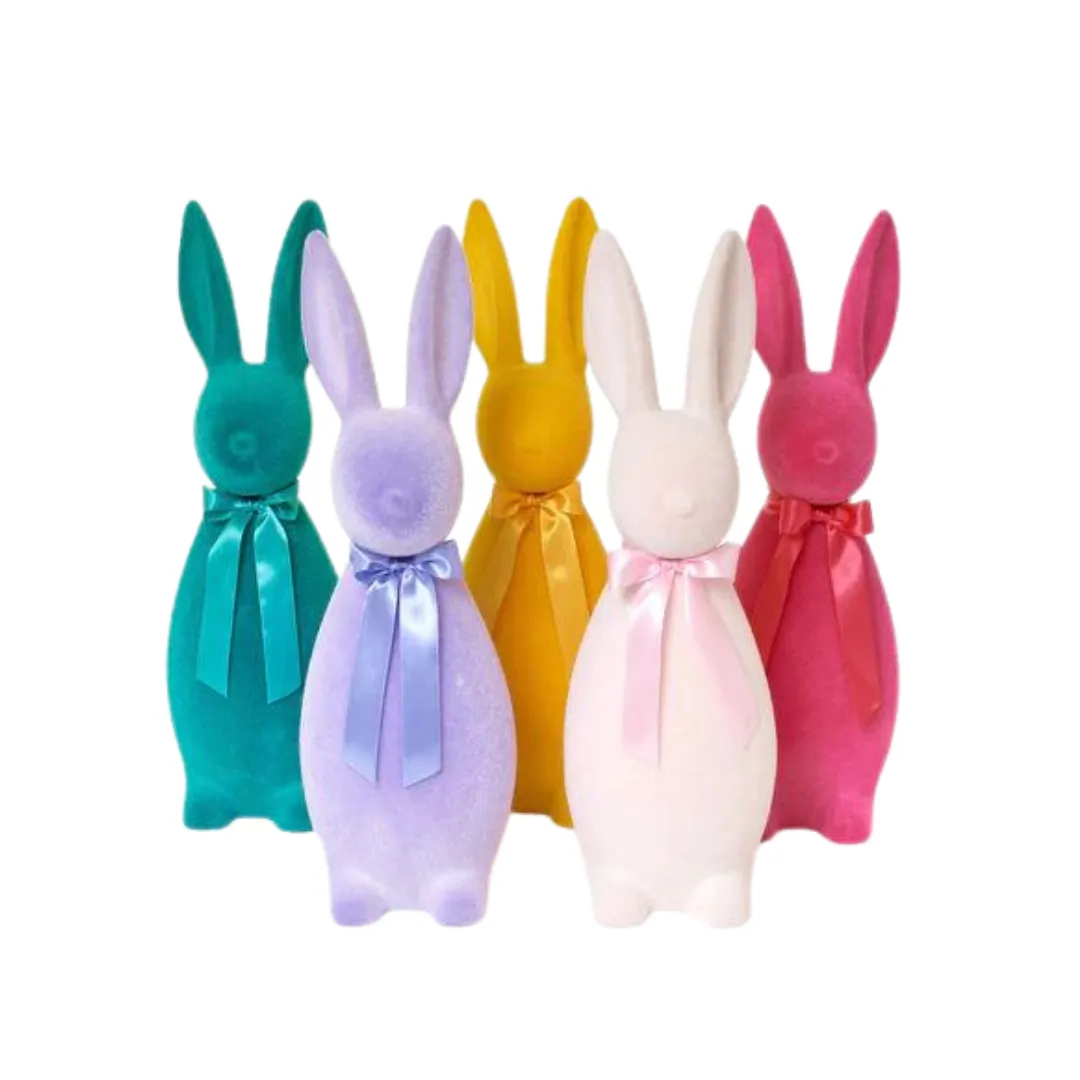 Large Flocked Bunny