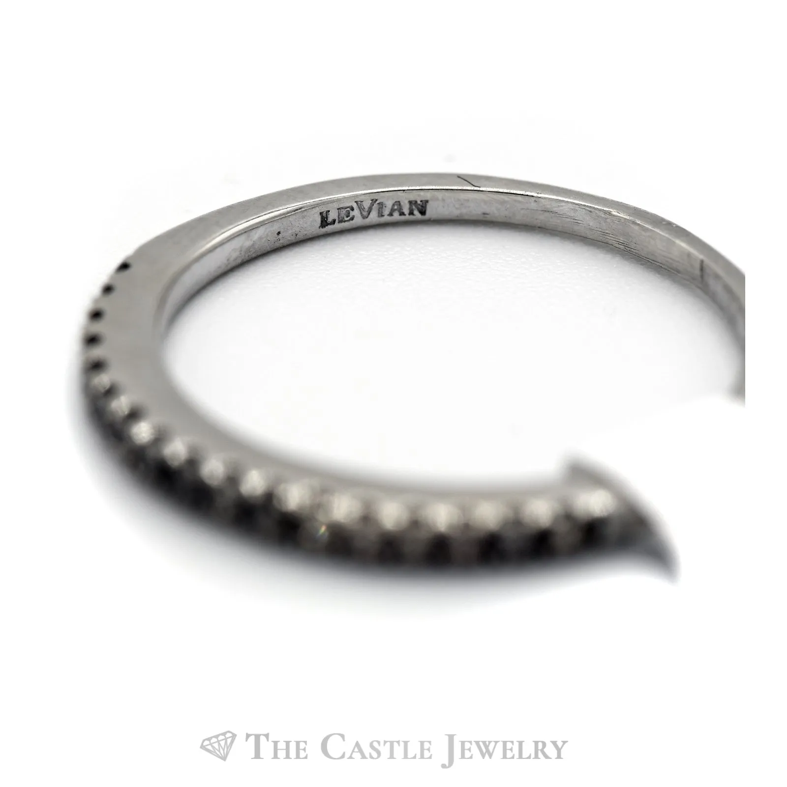Le Vian .25CTTW Chocolate Diamond Wedding Band in 14KT White Gold
