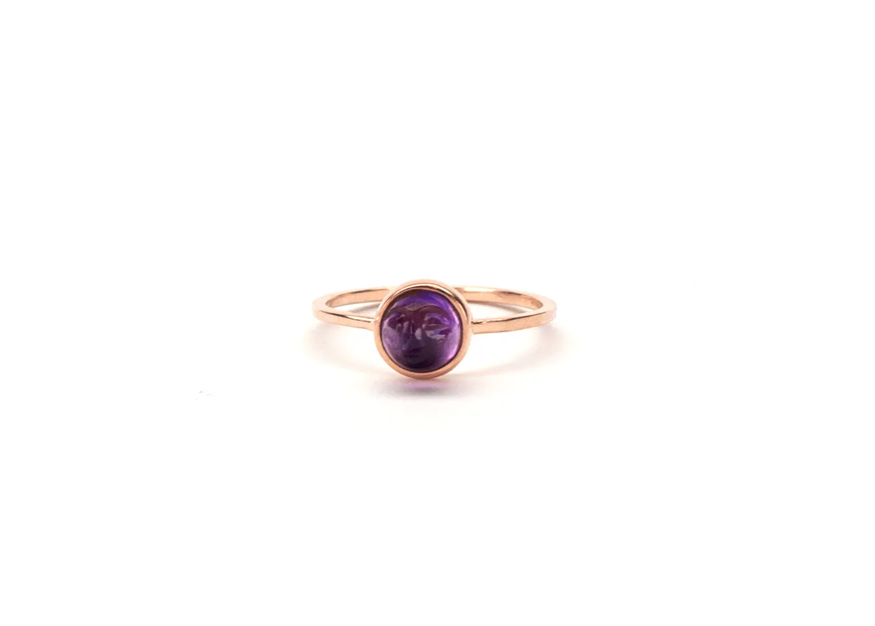 Man in the Moon Simple Stone Ring