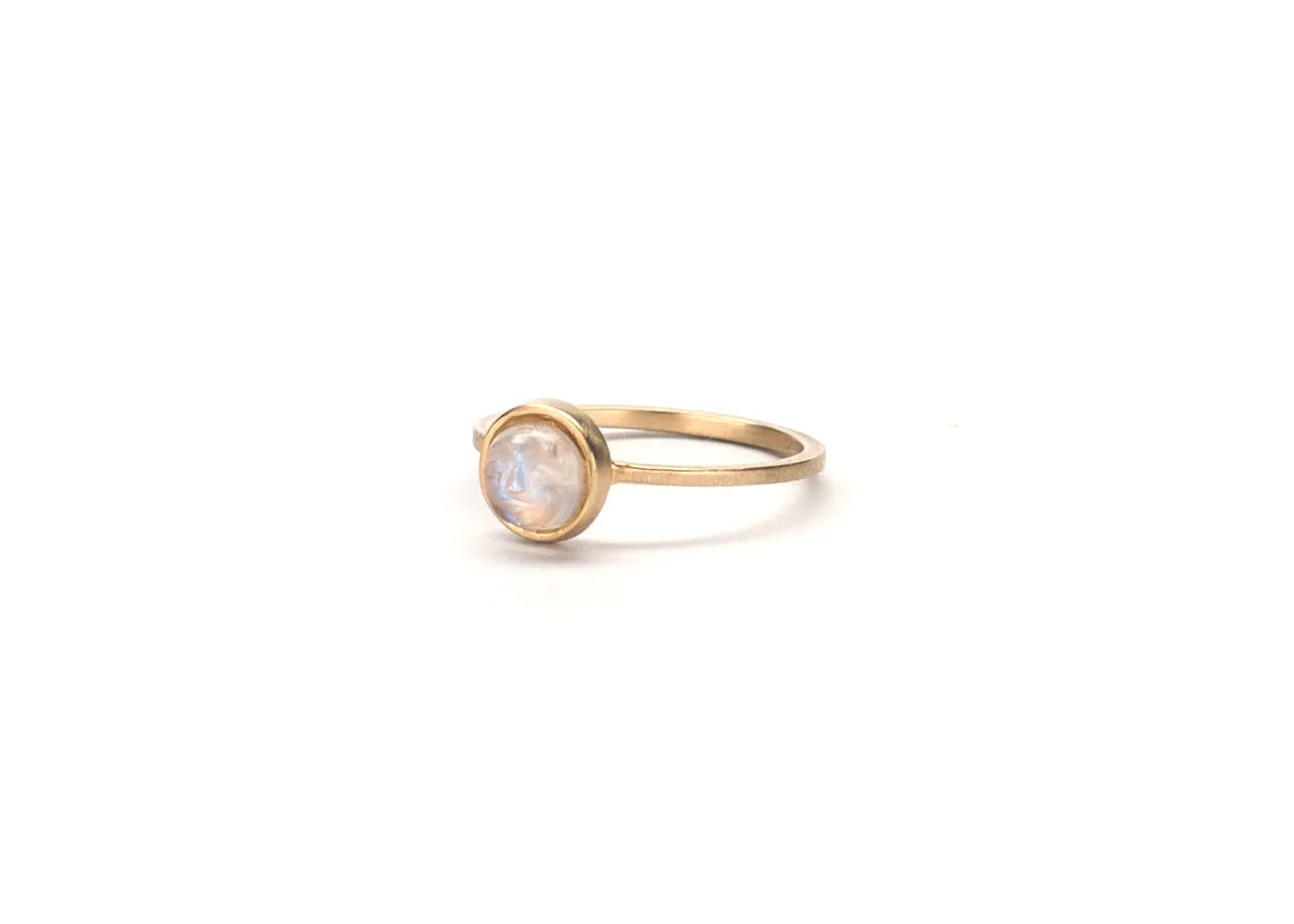 Man in the Moon Simple Stone Ring