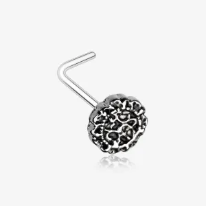 Mandela Filigree Icon L-Shaped Nose Ring