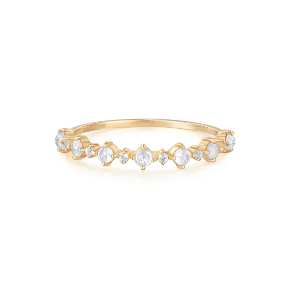 Margaret - Rose Cut White Sapphire Ring