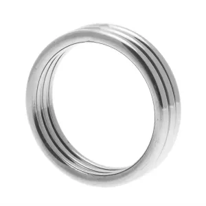 Master Series Echo Stainless Steel Triple Cock Ring