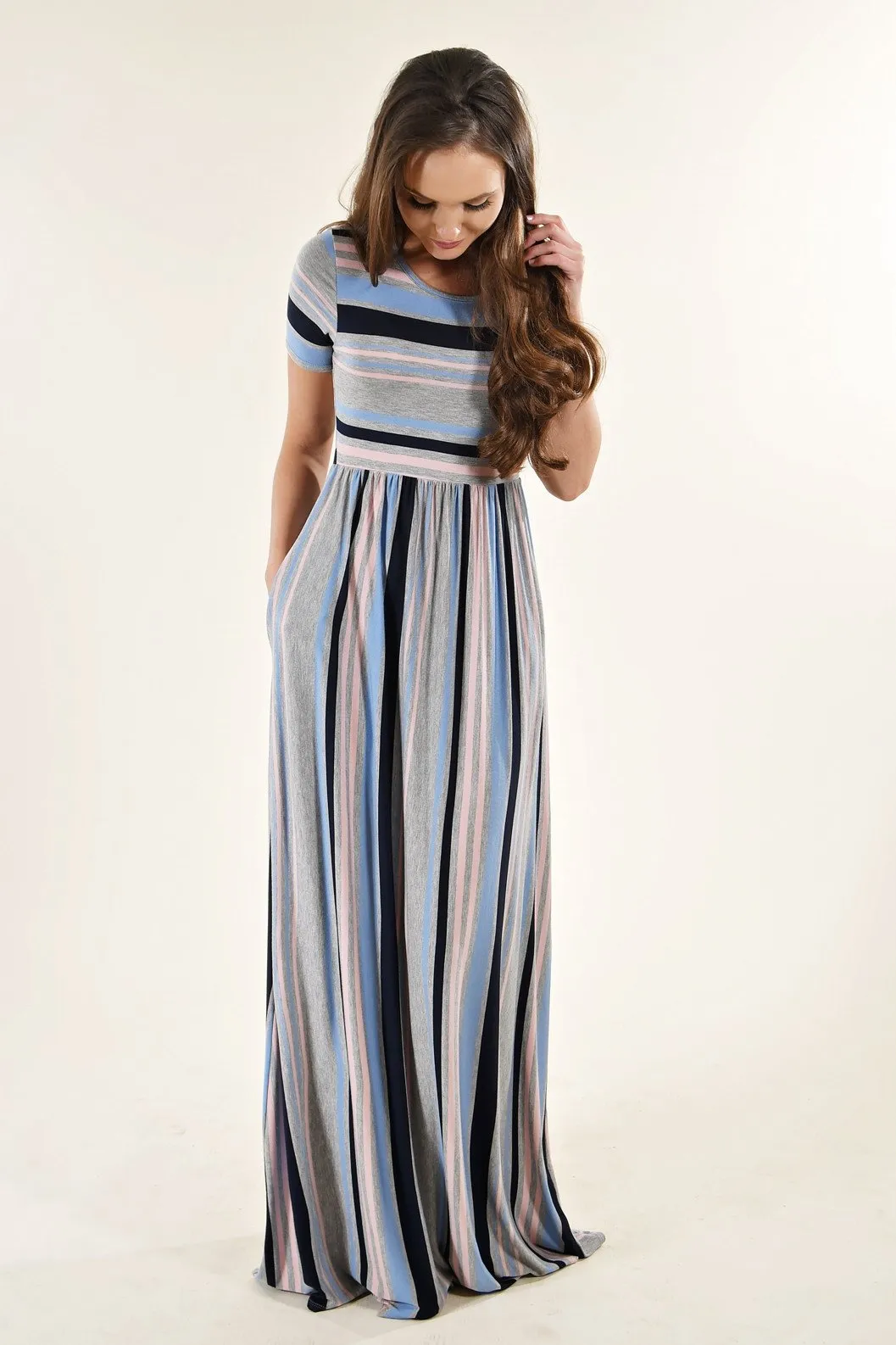Mix'N'Match Striped Maxi Dress