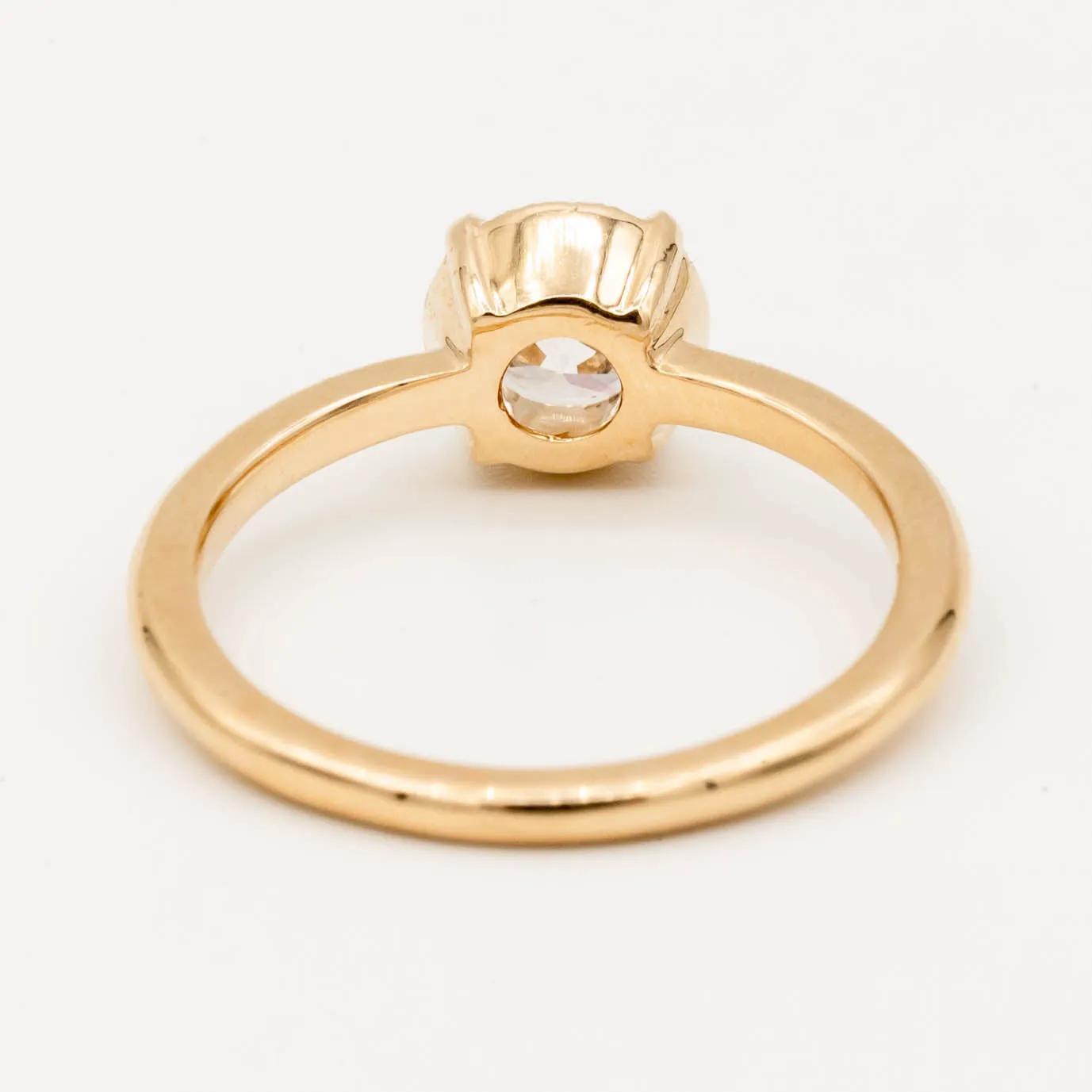 Oak Diamond Engagement Ring | 1.05ct Lab Grown Diamond | 14k Yellow Gold
