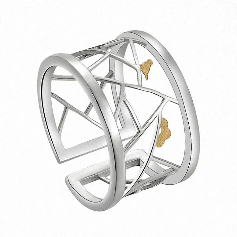Oriental Element Window Paper-cut Ring