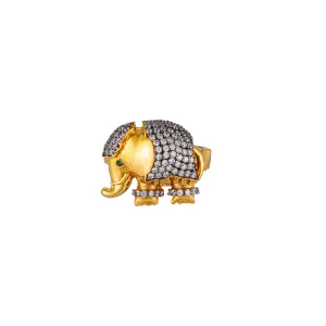 ORIENTAL ELEPHANT PINKY RING