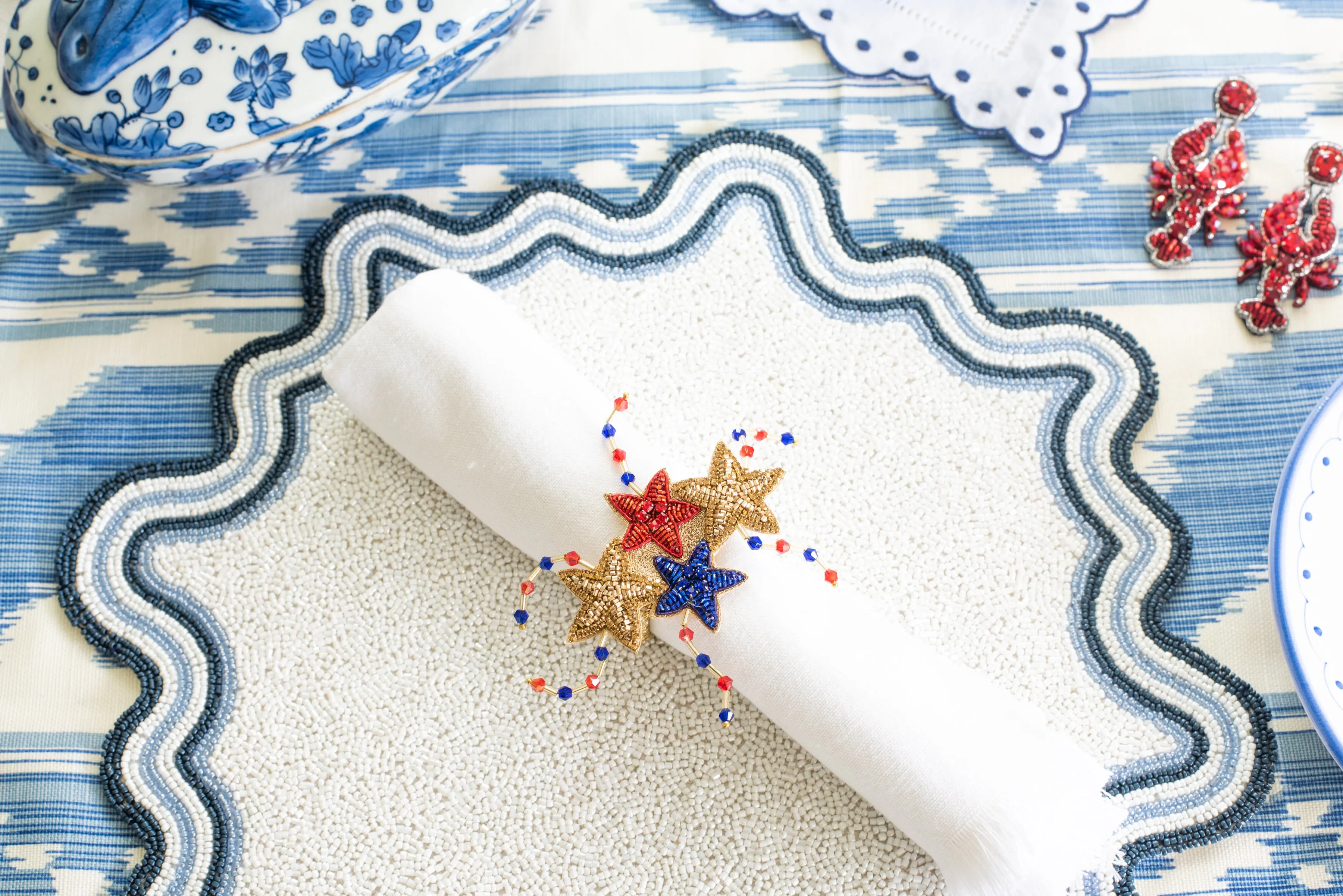 Patriotic Star Napkin Ring