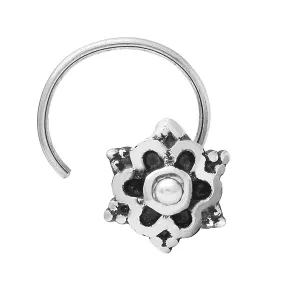 Pearl Studs Nose Pin For Women 925 Sterling Silver Pearl Nose Ring