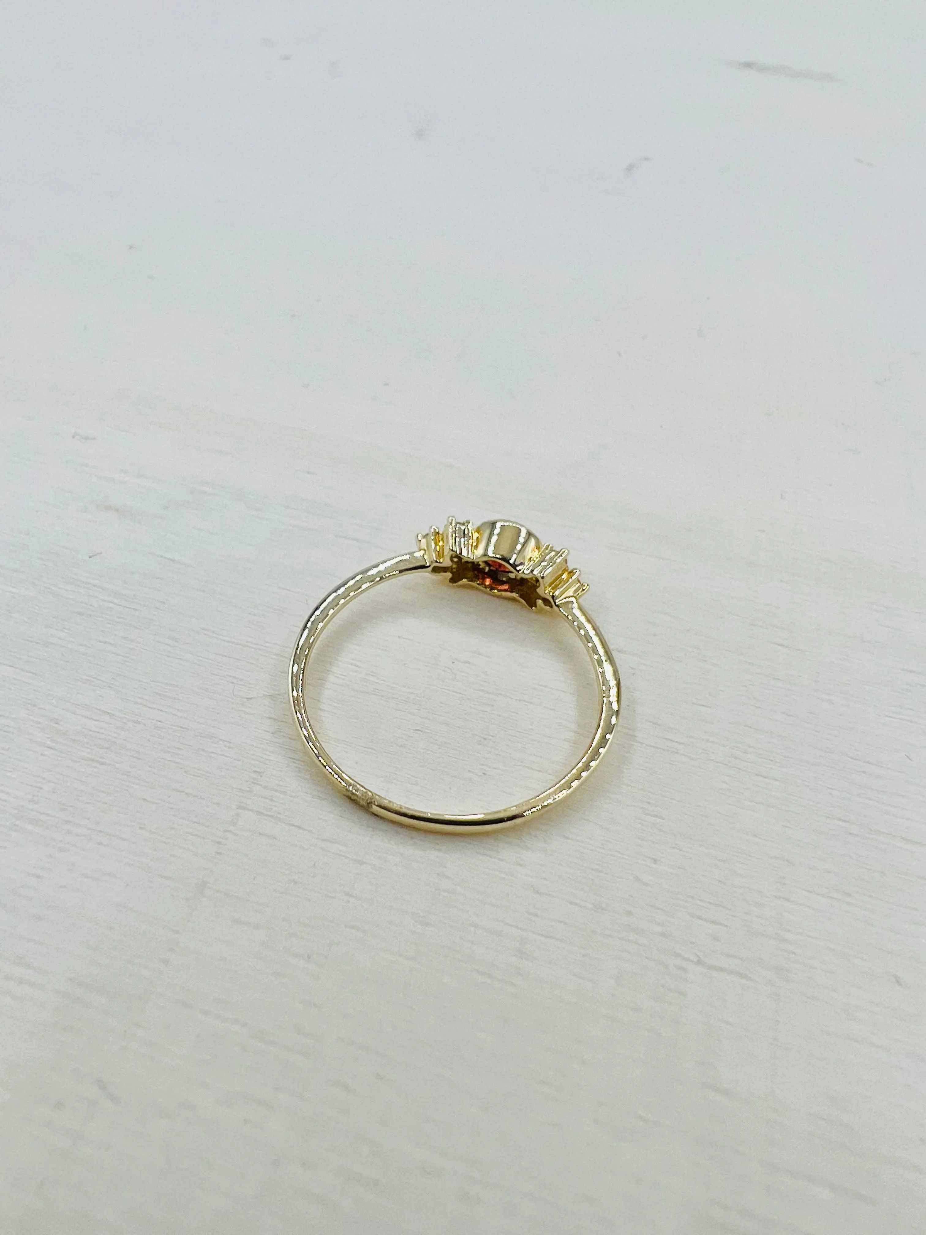 Petite Diamond and Gemstone Bezel Set Rings