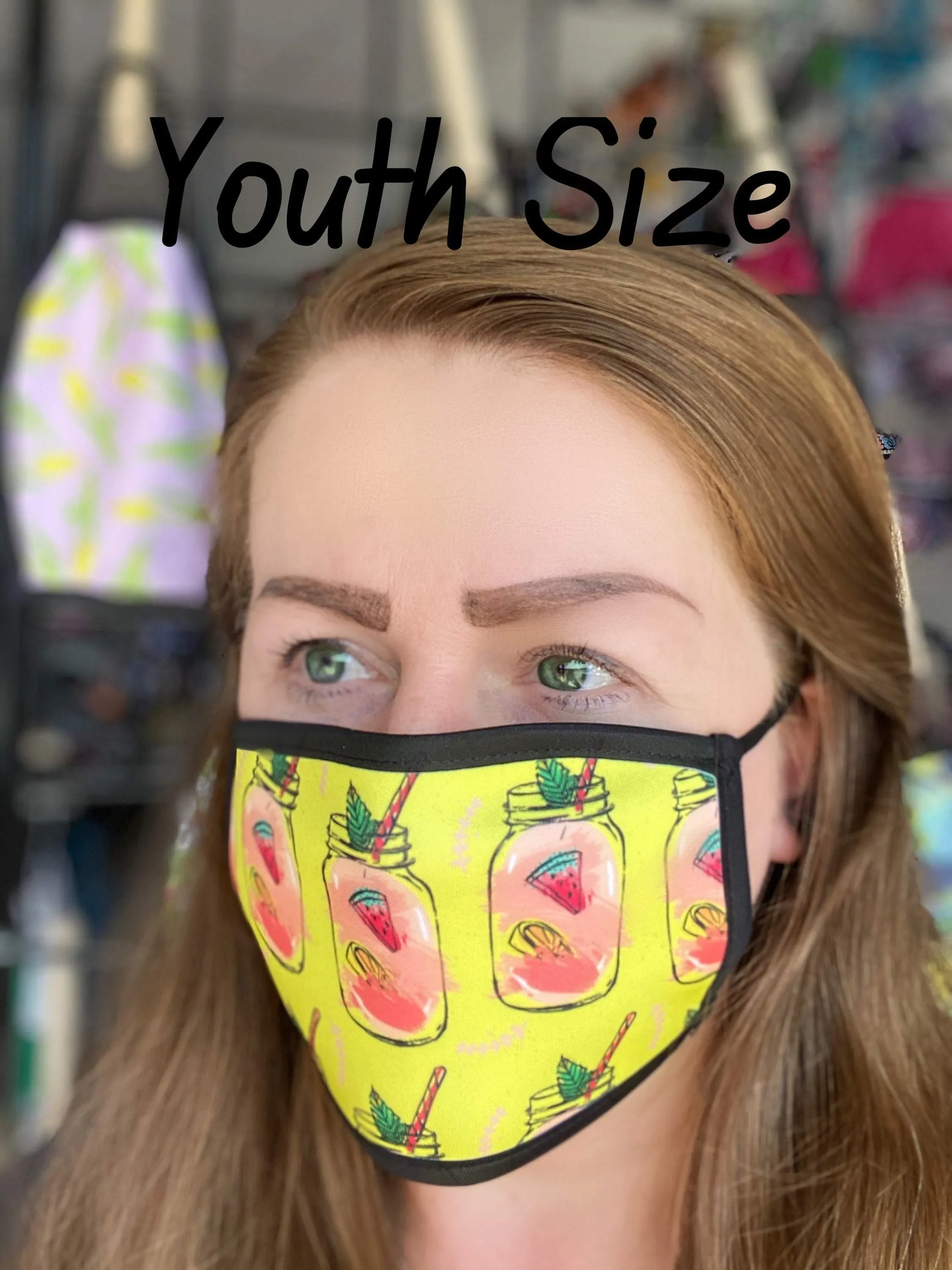 Pineapple Face Mask / Washable / Dust Mask/ Face Mask for Adults/ Face Mask for Youth