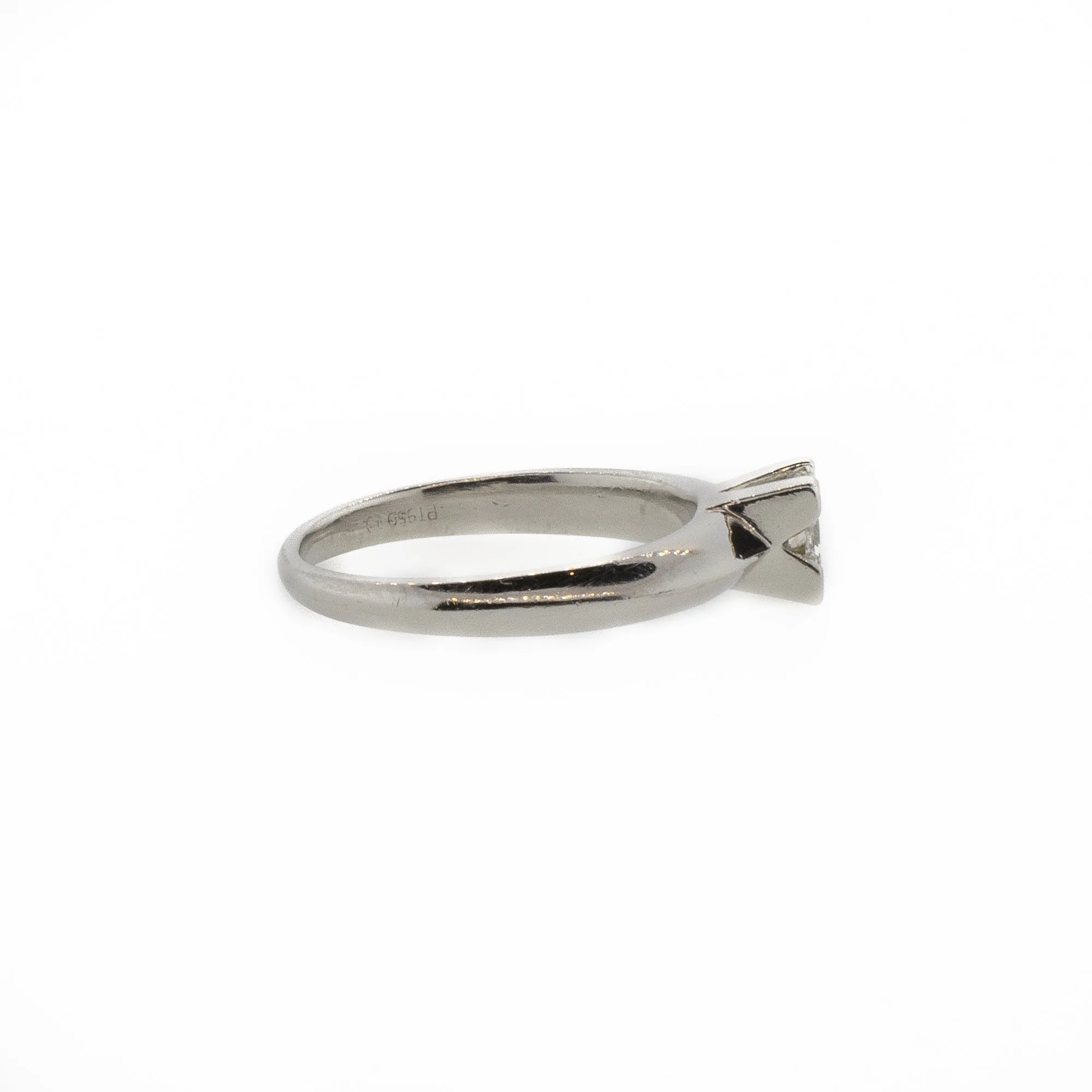 Princess Cut Platinum Diamond Solitaire Ring