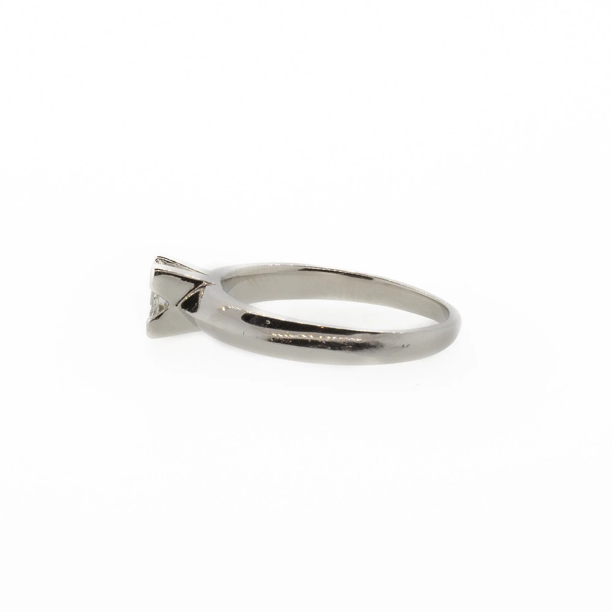 Princess Cut Platinum Diamond Solitaire Ring