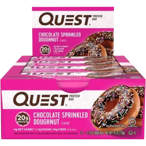 Quest Protein Bar Chocolate Sprinkled Doughnut - 12x60g.