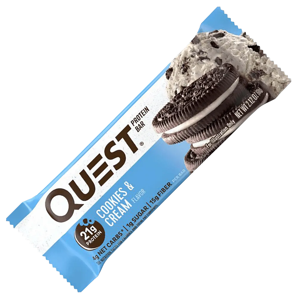 Quest Protein Bar Cookies & Cream - 12x60g.