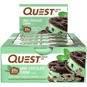 Quest Protein Bar Mint Chocolate Chunk - 12x60g.