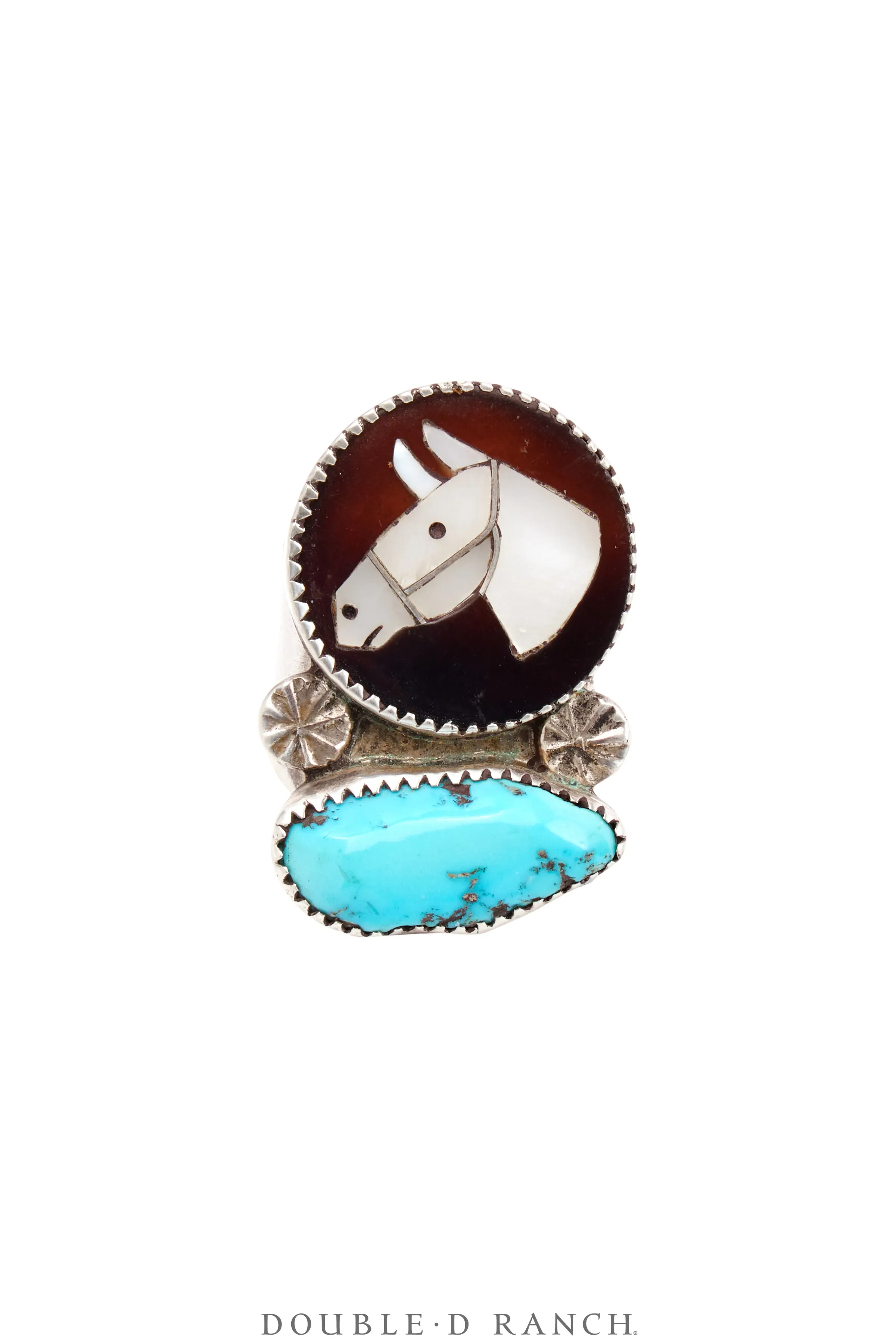 Ring, Inlay, Horse Profile, Simplicio Attribution, Vintage, 1640