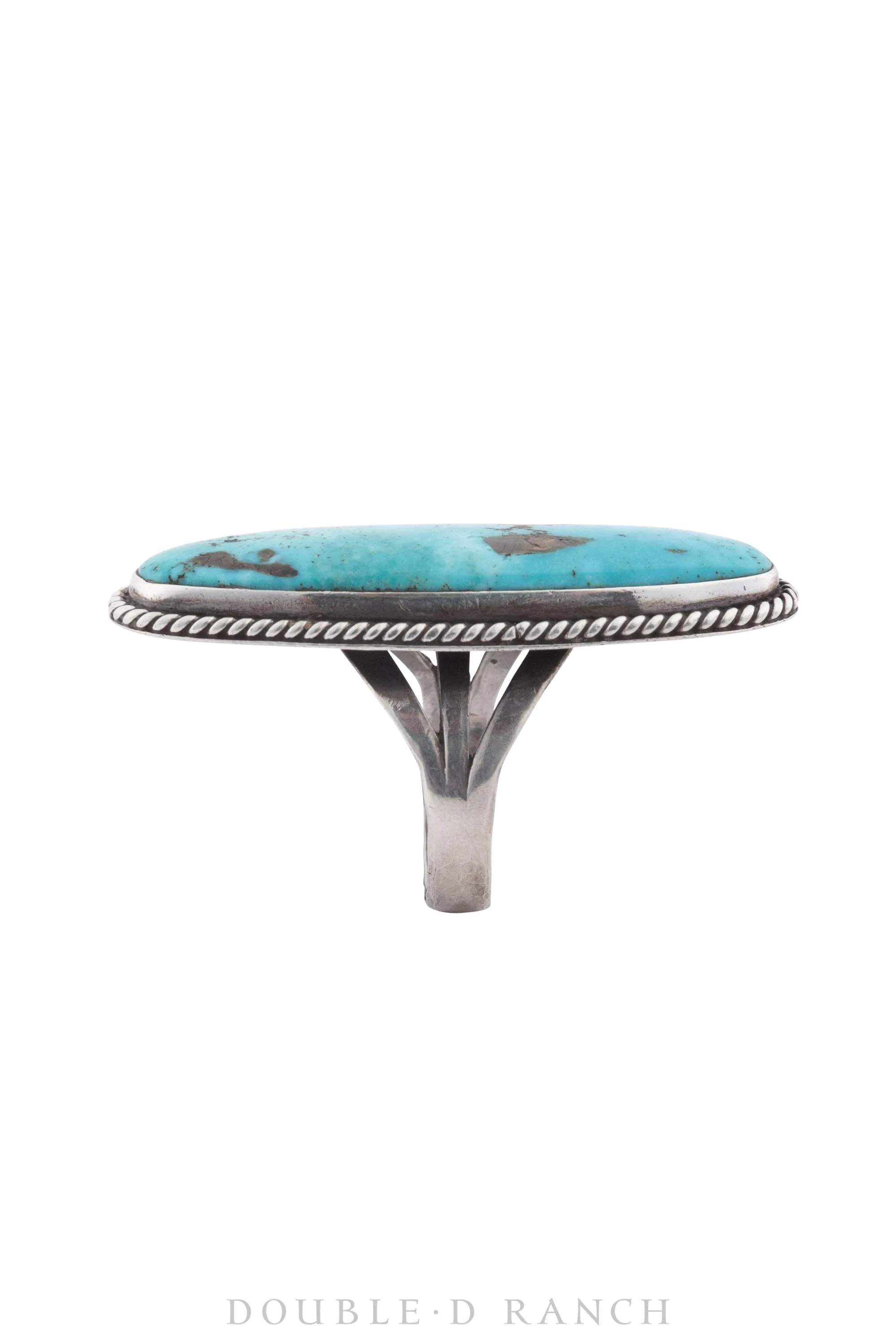 Ring, Natural Stone, Turquoise, Vintage, Old Pawn, 1324
