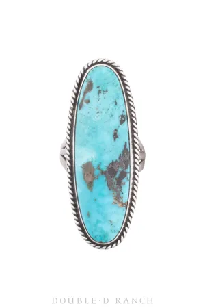 Ring, Natural Stone, Turquoise, Vintage, Old Pawn, 1324
