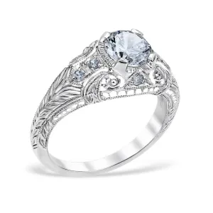 Romanesque Arcade Engagement Ring