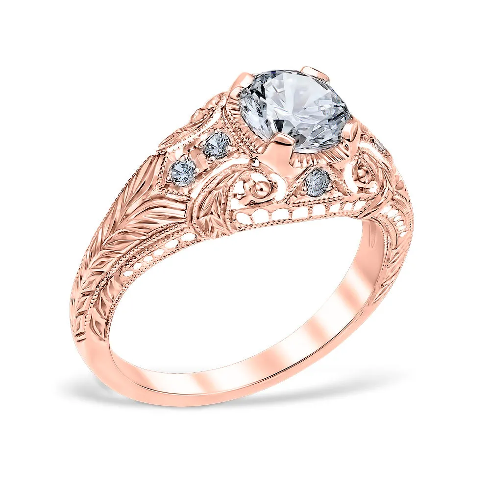 Romanesque Arcade Engagement Ring