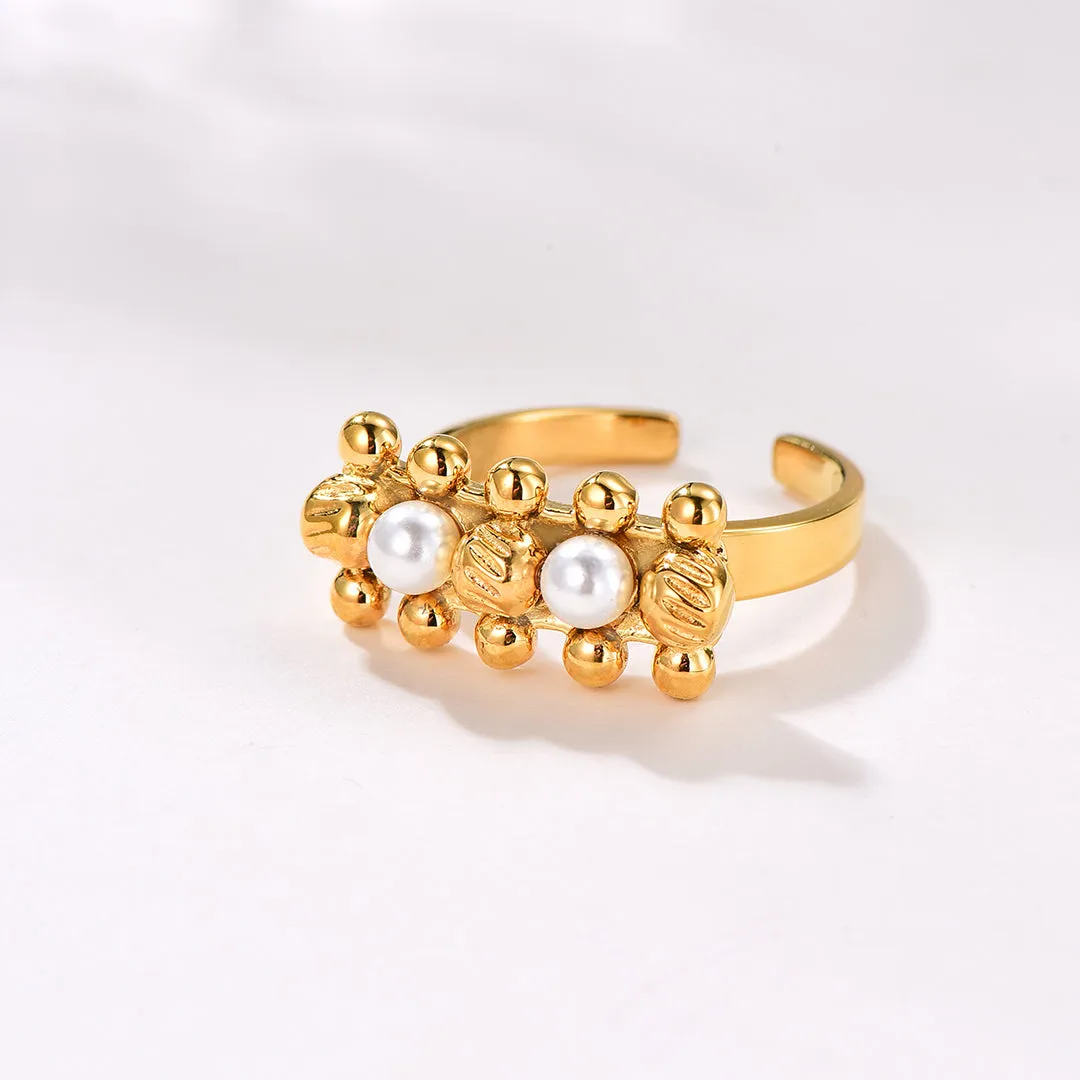 Sadaf / Ring Pearl Gold