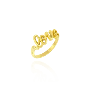 Scripted "Love" Ring
